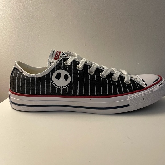 Custom Hand Painted Nightmare Before Christmas Converse All Star Sneakers - Picture 9 of 12